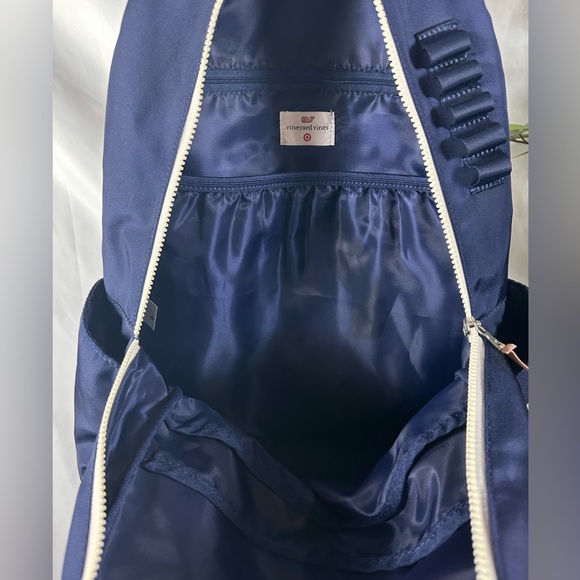 Vineyard Vines Dark Blue Backpack with Pink Accents - Picture 7 of 16